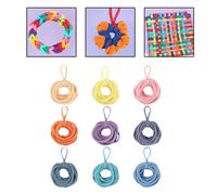 Tessitura telaio anelli artigianali per bambini adulti cache con colori multipli