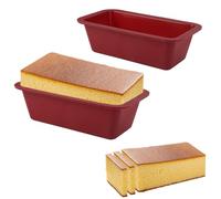 TESSTSY 2 Pezzi Stampo Plumcake Silicone,Stampo Silicone Rettangolare