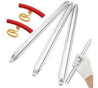 TESSTSY 3 Pezzi Leva per Pneumatici 30 cm con 2 Protezioni per Cerchi Leve Smontagomme, Attrezzo per Montaggio per Montaggio Riparazione Sostituire Attrezzi per Moto, Biciclette e Auto