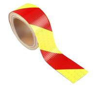 TESSTSY Nastro Adesivo Riflettente, 5 cm x 10 m Nastro Catarifrangente Adesivo, Strisce Catarifrangenti Adesive, Adesivi Rifrangenti Nastro, Adesivo Catarifrangente per Veicoli e Trattori