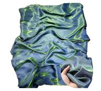 Tessuta 59" X 39" Glossy Silk Gradient Chiffon Fabric(Blue Green)
