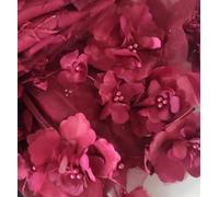 Tessuti in tulle ricamato con pizzo, Beading 3D Embroidered Lace Fabric Multicolor 1M Or 5M(Red,1Meter)