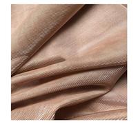 Tessuti lucidi alla moda Polyester Mesh Fabric Multicolor 100x150cm(Orange Color)