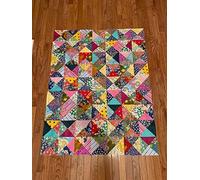 Tessuti per cucire, pacchetto di cotone, tessuto per maschere paradenti, quadrati di tessuto e quilting per patchwork fatti a mano (fiori, 200 pezzi, 10 x 10 cm)