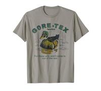 Tessuti retrò GoreTex Anatra Divertente Germano reale Simpatici Animali Maglietta