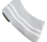 Tessuto a costine, DIY Rib Knit Cuff Fabric Multicolor 100x8cm(Grey)