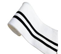Tessuto a costine, DIY Rib Knit Cuff Fabric Multicolor 100x8cm(White)