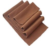 Tessuto a maglia a coste TinaKim, polsini con orlo in vita materiale di rivestimento in Jersey a coste, per giacca felpa pantaloni cucito (caffè, 90x16cm)