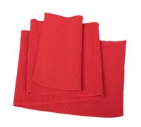 Tessuto a maglia a coste TinaKim, polsini in vita materiale a coste, per cucire cappotto giacca (rosso, 90x16cm)
