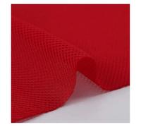Tessuto a rete distanziatore 3D, 45 x 145 cm, strato d'aria traspirante, per rivestimento della griglia degli altoparlanti fai da te, cuscino per sedia, panno antipolvere (nero/grigio/beige) (rosso)