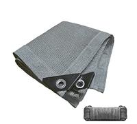 Tessuto a rete resistente ai raggi UV di alta qualità con occhielli per serra, giardino, patio, cortile, grigio, 7 x 7,5 m, soluzione di protezione solare definitiva