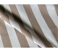 Tessuto a righe Sofia, larghezza 4 cm, per tende, tappezzeria, decorazione per la casa, runner da tavola, cuscino, larghezza 140 cm, venduto al metro, beige e bianco