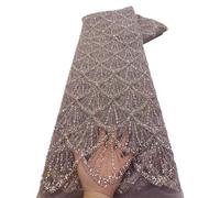 Tessuto africano del pizzo 2025 paillettes in rilievo ricamo sposo nigeriano da sposa tessuto di pizzo francese di tulle di alta qualità per la cerimonia nuziale