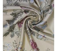 Tessuto al metro Lampasso San Leucio larghezza 280 cm per arredo casa, tende divani tappezzeria e progetti creativi di pregio, stoffa elegante per progetti sartoriali e fai da te (01-Oro)