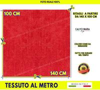 Tessuto al metro ROSSO tappezzeria arredo fodere vellutino divano casa per cm