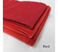 Tessuto anti-pilling in pile polare velour con costine abbinate Combinato