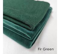 Tessuto anti-pilling in pile polare velour con costine abbinate Combinato