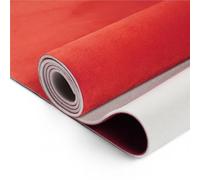 Tessuto autoadesivo for il rivestimento del padiglione in pelle scamosciata, con supporto in schiuma da 3 mm for auto, camion e camper(Red,305x152cm)