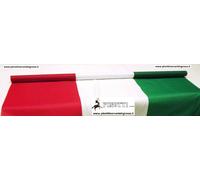 TESSUTO BANDIERA ITALIANA TRICOLORE ROTOLO DA 25 METRI IN ALTEZZA CM 150