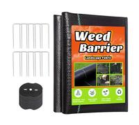 Tessuto barriera per, barriera permeabile in Tessuto, 9,1 x 9,1 m, con di Fissaggio a Forma di U, per Giardino, Paesaggio, Cortile, Prato, aiuole, Giardinaggio all'aperto