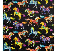 Tessuto Biker In Cotone 100% Ispirato A Aztechi/Navajo/Inca