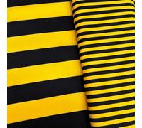 Tessuto Comfort Ape Maia 50 Cm Rigato Giallo Nero
