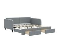 Tessuto con cassetti estraibili 2 in 1 modello con contenitore Grigio
