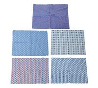 Tessuto da stampato in neve Materiale da cucito fai -da -te 5 pezzi Set di skin morbido per la pelle trapunta di Natale Patchwork per bambini decorazioni per la casa