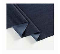 Tessuto Denim Micro Elasticizzato Tessuto Denim Lavato Tessili per la Casa Tessuti di Jeans Sottili di Stilista Materiale per Cucire Quilt（Larghezza 148 cm）(Color:Blu Navy)