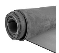 Tessuto di cappella in chamomile con schiuma di sostegno 150cm di larghezza tessuto di rivestimento in velluto per la rivestimento del tetto dell'auto riduzione del rumore(Dark Grey,50cm x150cm)