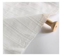 Tessuto di cotone, tessuto jacquard 100% cotone morbido al metro per abbigliamento e camicie 100 cm x 148 cm(bianco)