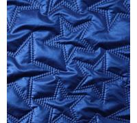 Tessuto di cotone trapuntato Tessuto in poliestere PU for goffratura di abbigliamento in pelle artificiale tessuti decorativi fai da te panno da cucito(Deep blue 100x137cm)