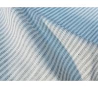 Tessuto di lino a righe caramelle materiale cotone leggero zecche linee bianc...