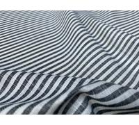 Tessuto di lino a righe caramelle materiale cotone leggero zecche linee bianc...