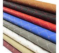 Tessuto di pelle Tessuto Finta Pelle In Schiuma Trapuntato Vinile Tessuto Da Rivestimento Ecopelle Cucito Fai-da-te Per Divani Sedie Sedili Auto Accessori Interni Largo (Size:1.6x2m,Color:5 white)