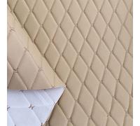 Tessuto di pelle Trapuntato Tessuto In Ecopelle Schiuma D'appoggio Diamante Per Tappezzeria Mobili Sedie Per Divani Seggiolini Auto Accessori Interni Automatico Cucitur(Size:1.55x1m,Color:1 off white)