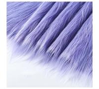 Tessuto di Pelliccia Artificiale Soffice e Liscio Tessuto per Tappezzeria in Pelliccia Sintetica a Pelo Lungo 12cm Rivestimento in Pelliccia Sintetica Liscia per Cosplay Costumi 50x180cm(Color:Purple