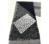 Tessuto di pizzo africano con pietre pesanti 2025 di alta qualità per le donne Pietre francesi nigeriane Tessuto di pizzo di tulle Abito per party di matrimonio Cucito