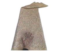 Tessuto Di Pizzo Africano Francese Fatto A Mano Con Perline Cucito Paillettes Ricamo Netto Della Nigeria For Le Donne Matrimonio 5 Metri(1)