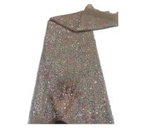 Tessuto Di Pizzo Africano Francese Fatto A Mano Con Perline Cucito Paillettes Ricamo Tessuto Di Pizzo Netto Della Nigeria For Le Donne Matrimonio 5 Metri(8)