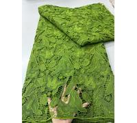 Tessuto di pizzo guipure nigeriano 2025 Paillettes di alta qualità Maglia africana Tessuto di pizzo ricamato in seta di latte Cucito da donna