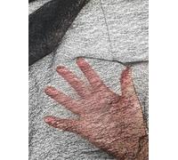 Tessuto di pizzo unico per matrimonio traforato decorazione Sparkle Party Supplies Black Soft Net Cloth