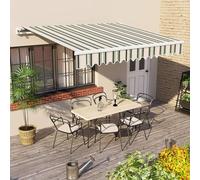 Tessuto di ricambio di alta qualità per tenda da esterno, resistente ai raggi UV e impermeabile, adatto per tettoia retrattile da 2,5 x 1,5 m (telaio non incluso) - Copertura per ombrellone da