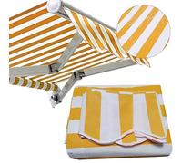 Tessuto di ricambio for tenda da sole retrattile manuale impermeabile for patio - Telo parasole in tela for uso esterno, 1 pezzo(4x3meters)