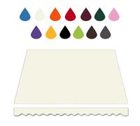 Tessuto di ricambio impermeabile, 200 cm-600 cm, parasole multicolore per tende da balcone, colore bianco, 250 x 200 cm, protezione UV, copertura ombreggiante durevole