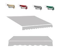 Tessuto di ricambio impermeabile grigio chiaro per veranda veranda tenda retrattile 6 x 1,5 m/20 x 5 ft telo esterno per uso della porta della finestra del ponte