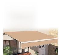 Tessuto di ricambio impermeabile per tende da sole 3,0 x 2,5 m Copertura per baldacchino per balcone cachi 10x12ft Materiale durevole Protezione UV Facile da installare