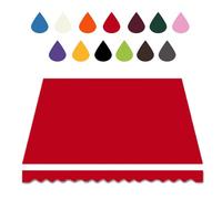 Tessuto di ricambio impermeabile per tende da sole, diverse opzioni di colore (rosso), adatto per balconi da 200 cm a 600 cm, perfetto per uso esterno (365 x 300 cm)