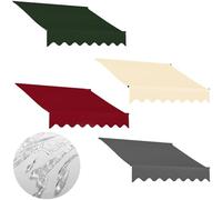 Tessuto di ricambio impermeabile resistente ai raggi UV per patio grigio tarpaulin canopy - non sbiadisce durevole per giardino Terrace 2/3/4/5 m (8,2 x 6,5 ft)