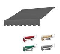 Tessuto di ricambio in poliestere ad alta densità per tenda da sole impermeabile, adatto per patio e giardino da 4 x 3,5 m (telaio non incluso)